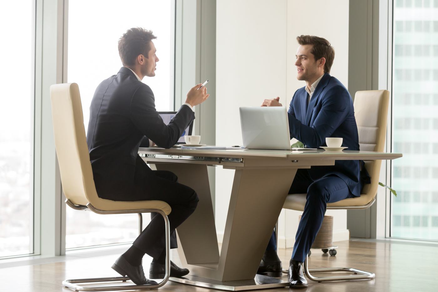 Meeting with a client
